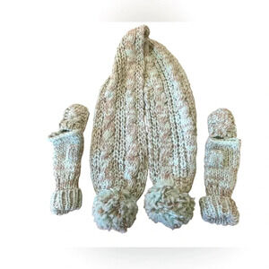 Toby Matching Scarf with Gloves Mittens Girl Youth Size